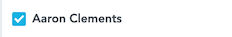 A single attribute element row with a checkbox
