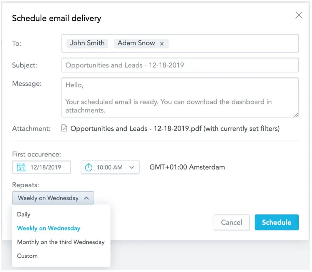 KPI scheduling image