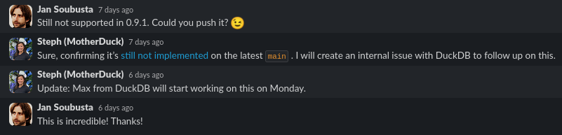 Example of Conversation