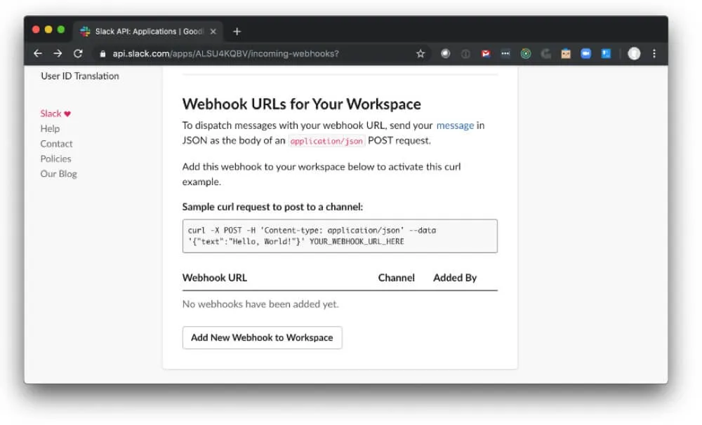 Slack integration tutorial image
