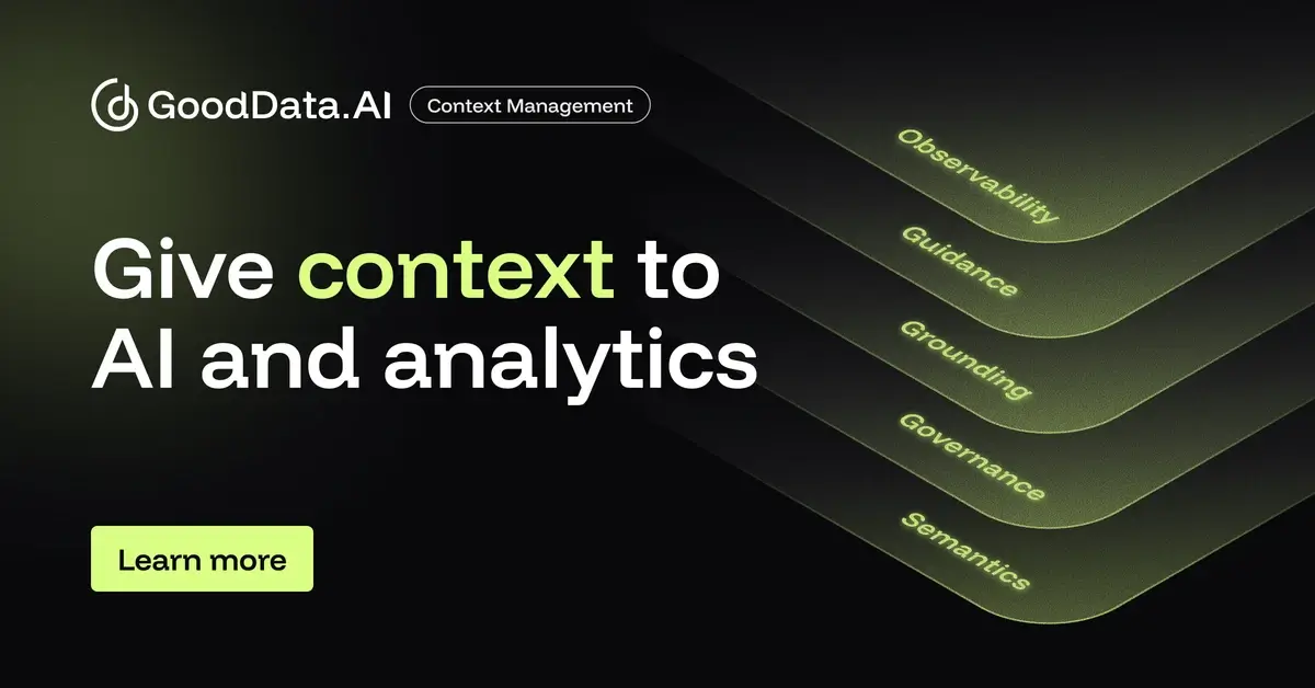 Contextual Analytics Context Management | Consistent, governed AI and analytics | GoodData.AI