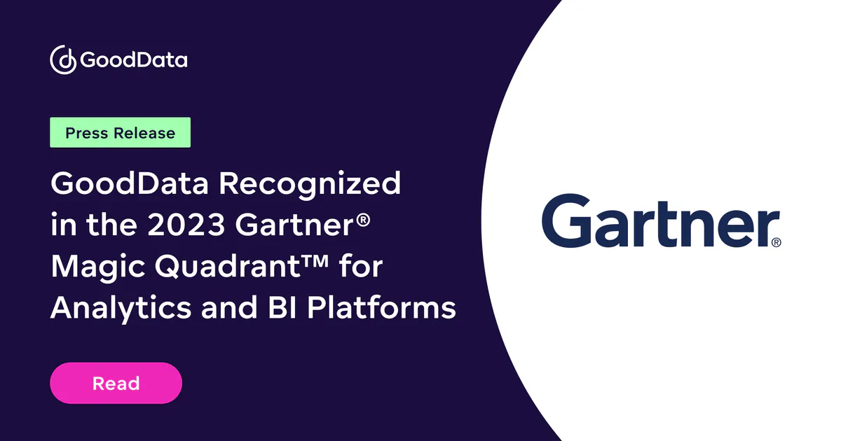 GoodData Recognized in the 2023 Gartner® Magic Quadrant™ for Analytics ...