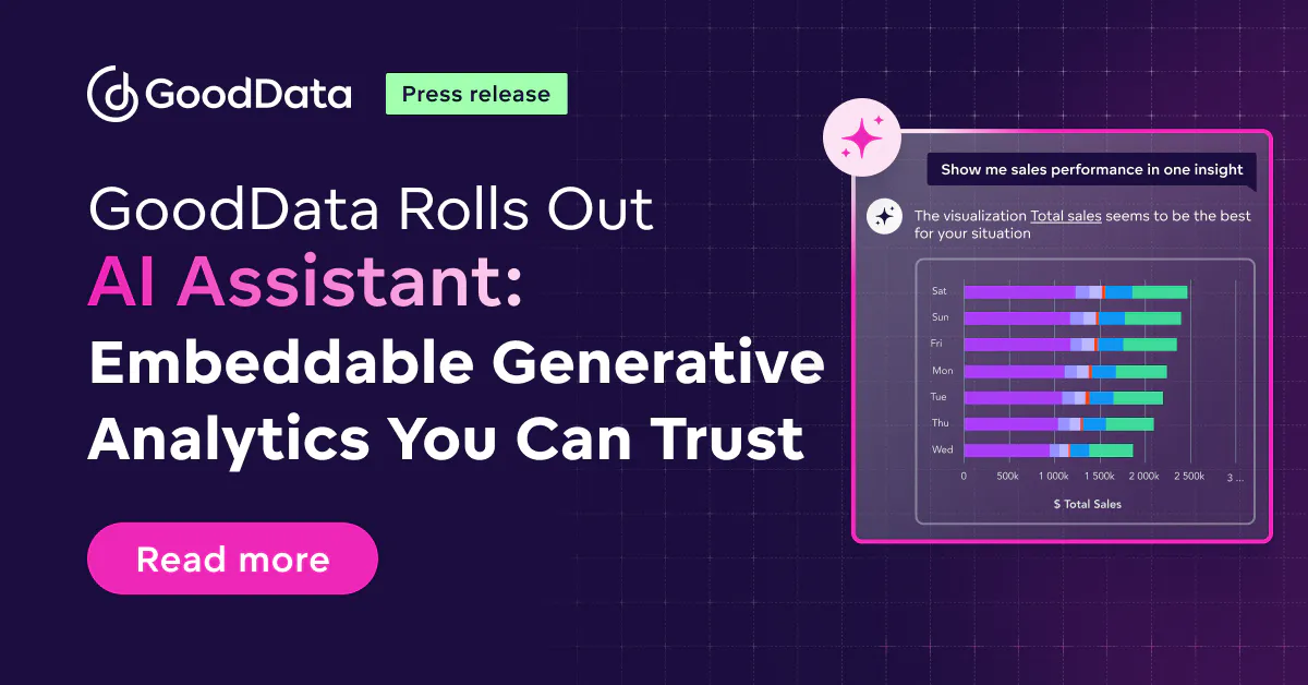 GoodData Rolls Out AI Assistant: Embeddable Generative Analytics You ...