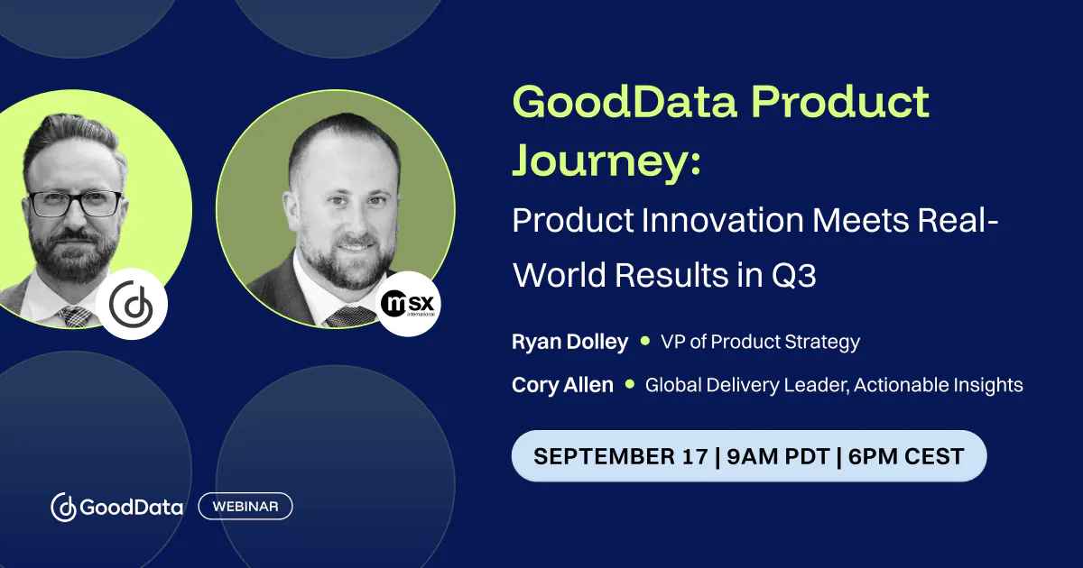 GoodData Product Journey: Product Innovation Meets Real-World Results ...