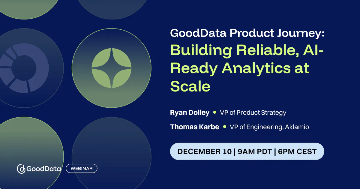 GoodData Product Journey: Building Reliable, AI-Ready Analytics at ...