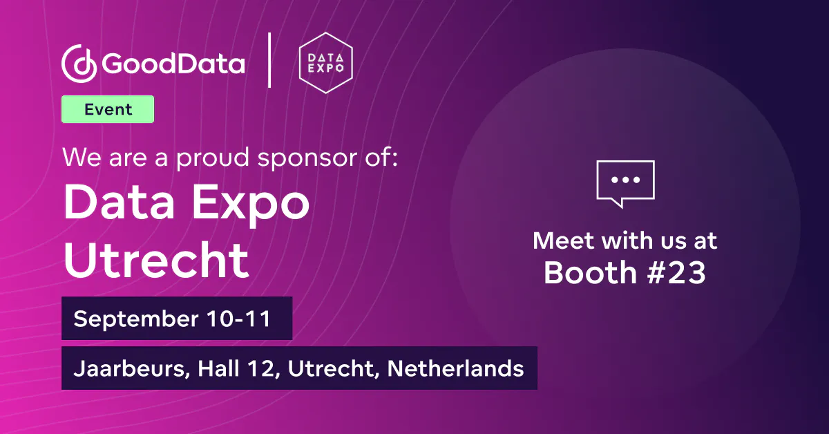 GoodData at Data Expo Utrecht, September 10-11! | GoodData
