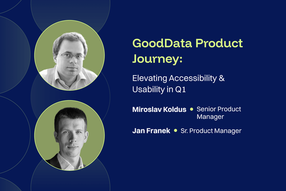 GoodData Product Journey: Elevating Accessibility & Usability in Q1