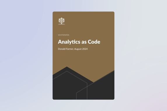 Analytics as Code: By Donald Farmer