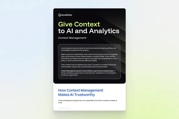 Cover image for Give Context to AI and Analytics