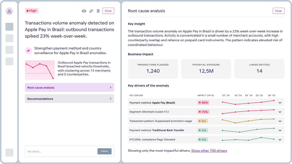 Detect fraud, ensure compliance