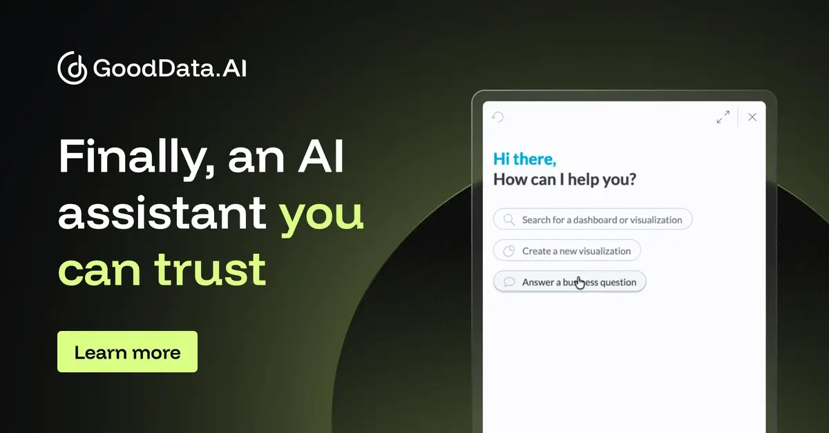 GoodData AI | Künstliche Intelligenz zur Datenanalyse | GoodData.AI